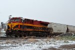 KCSM ES44AC #4883 leads a northbound (empty) UP grain train at Cache Junction, Utah. April 15, 2022